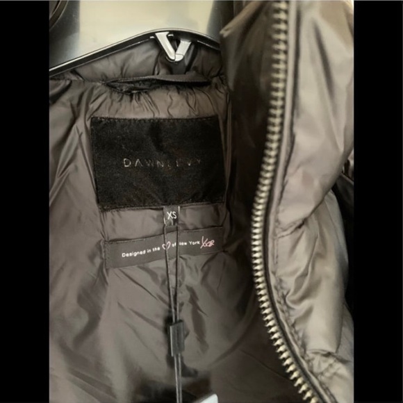 New DAWN LEVY Miki Down Feather Puffer Jacket in Black Size XS - Picture 6 of 12